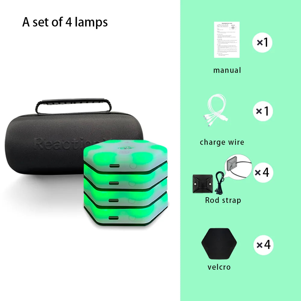 【queling】reaction training light lamp speed agility response equipment boxing react Sensory agile fitlight blazepod kendo