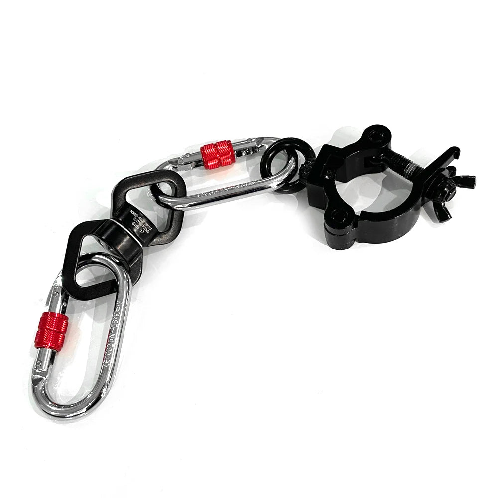 Yoga Aerial Silks hanging clamp Kit Swivel for Dance Pole Acrobatic Fly Grip Pole Dance Yoga swing Trapeze Silk Dance Hammock