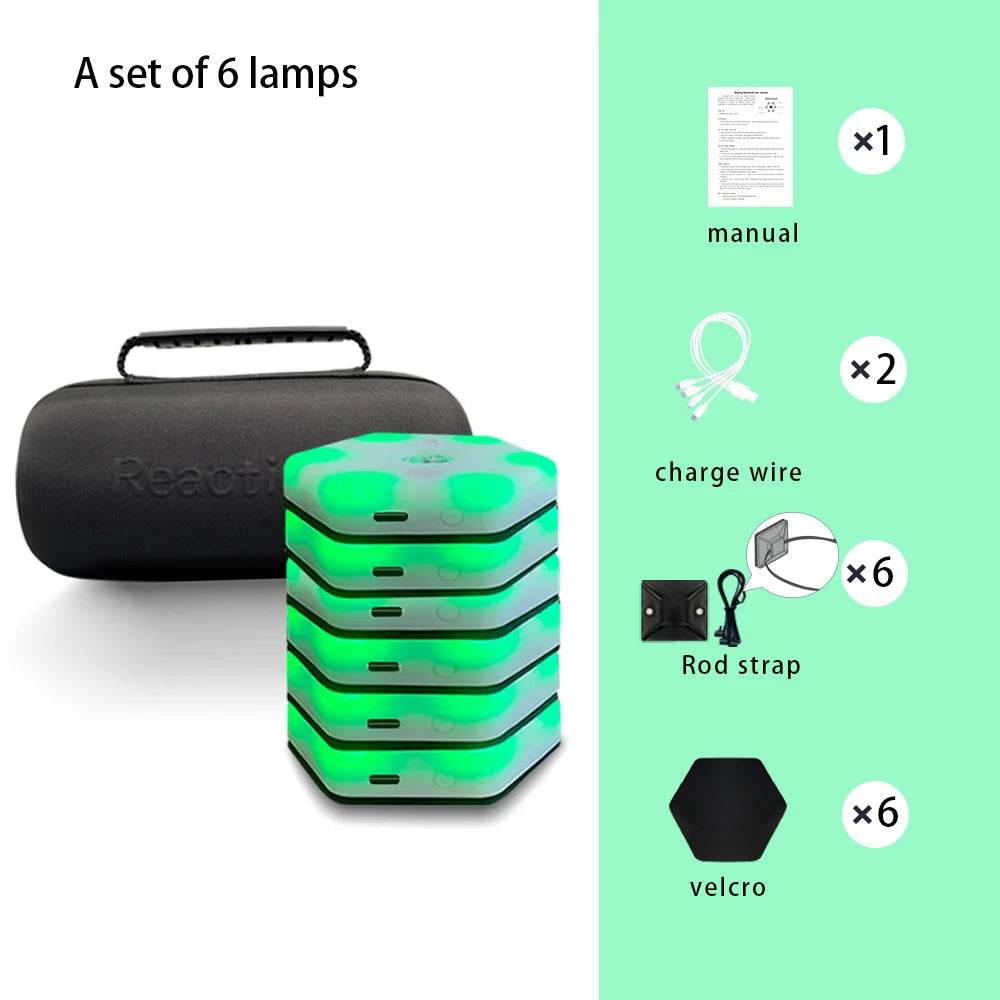 【queling】reaction training light lamp speed agility response equipment boxing react Sensory agile fitlight blazepod kendo