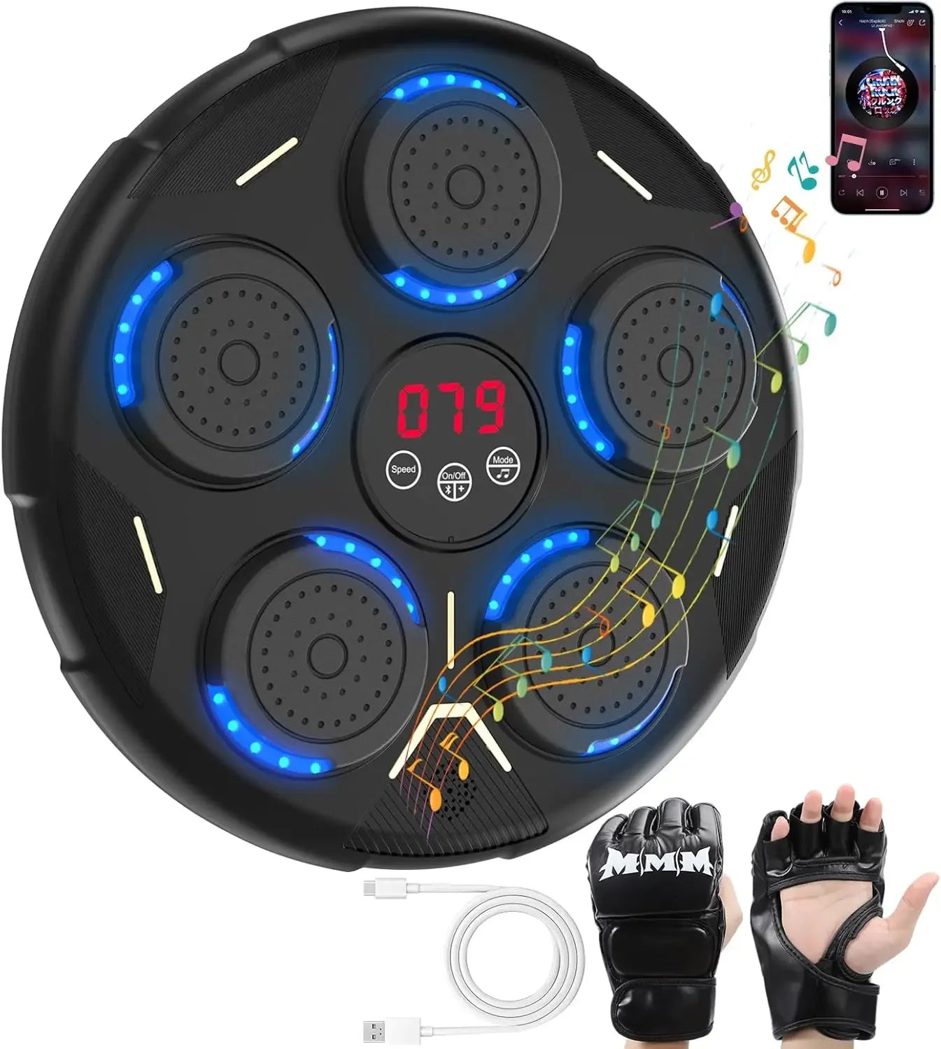 Wall Mounted with Gloves, Smart Bluetooth Equipment, Workout