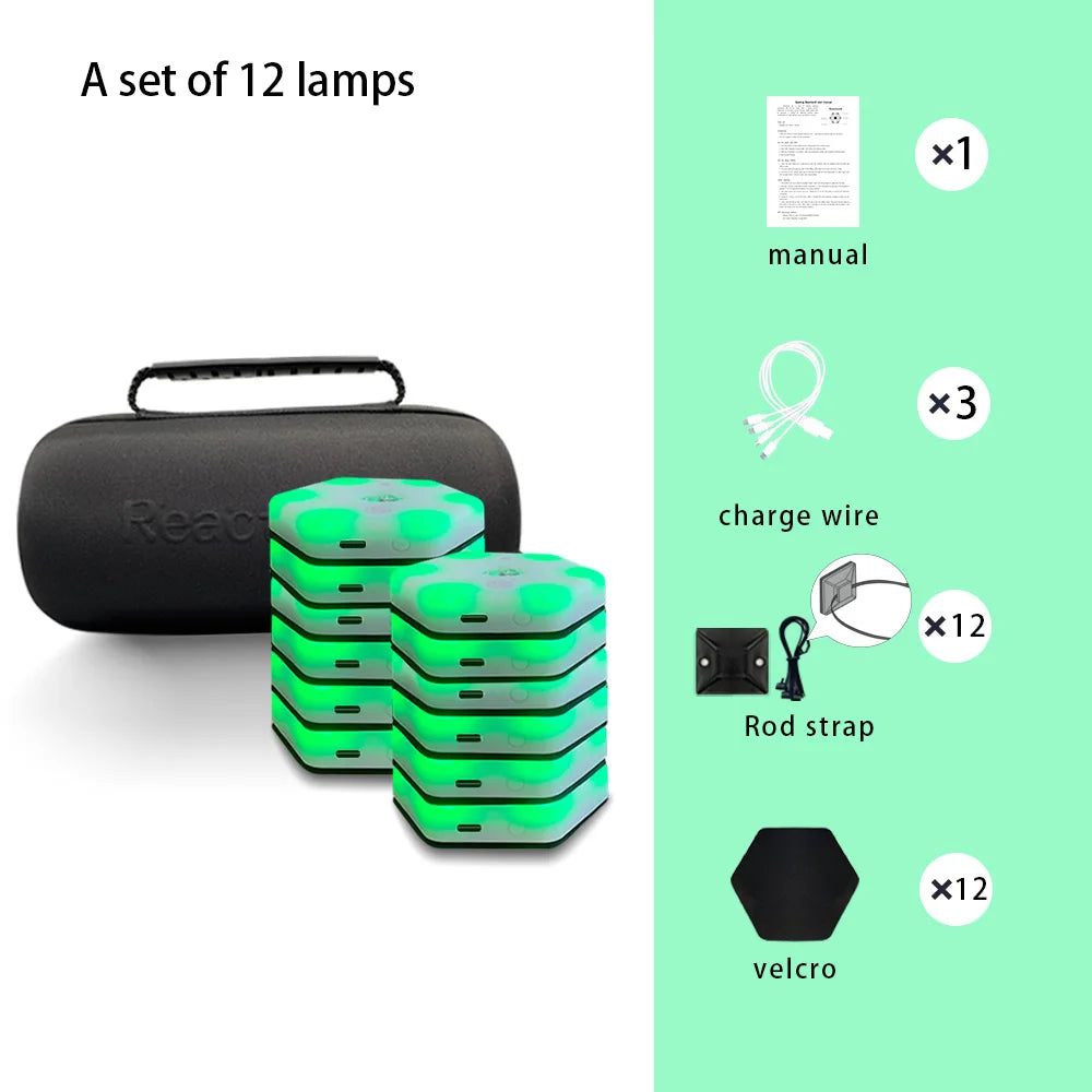 【queling】reaction training light lamp speed agility response equipment boxing react Sensory agile fitlight blazepod kendo
