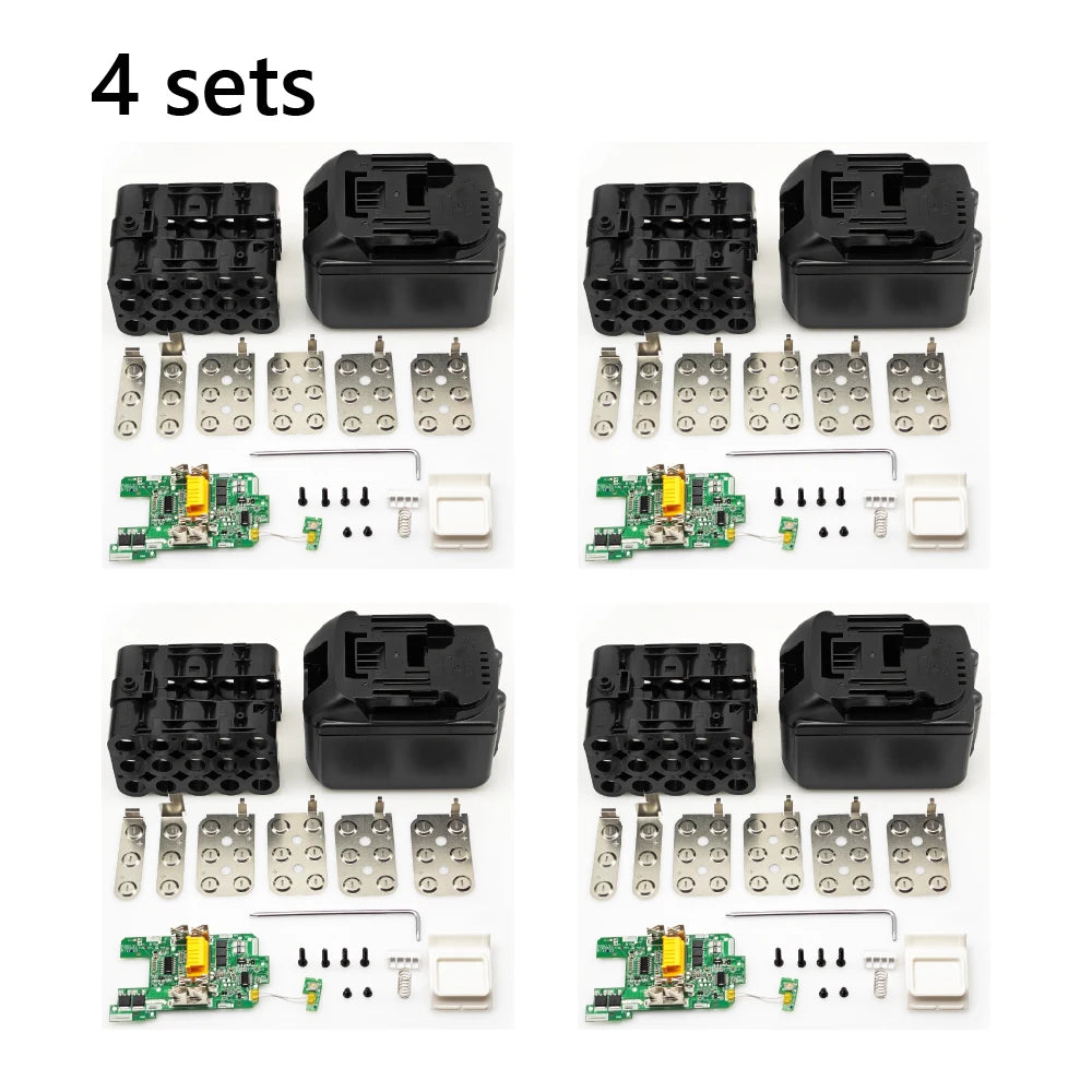 BL1890 Battery Case For Makita 18V DIY BL1860 BL1850 Shell Box With BMS PCB Board Charging Protection LED digital BL1840