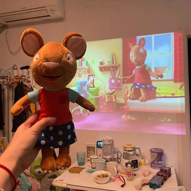 Set of 5pcs 45cm Pip and Posy Plush Toys Posi Pig Soft Stuffed Animal Rabbit Mouse Plushie Dolls Birthday Gift for Kids