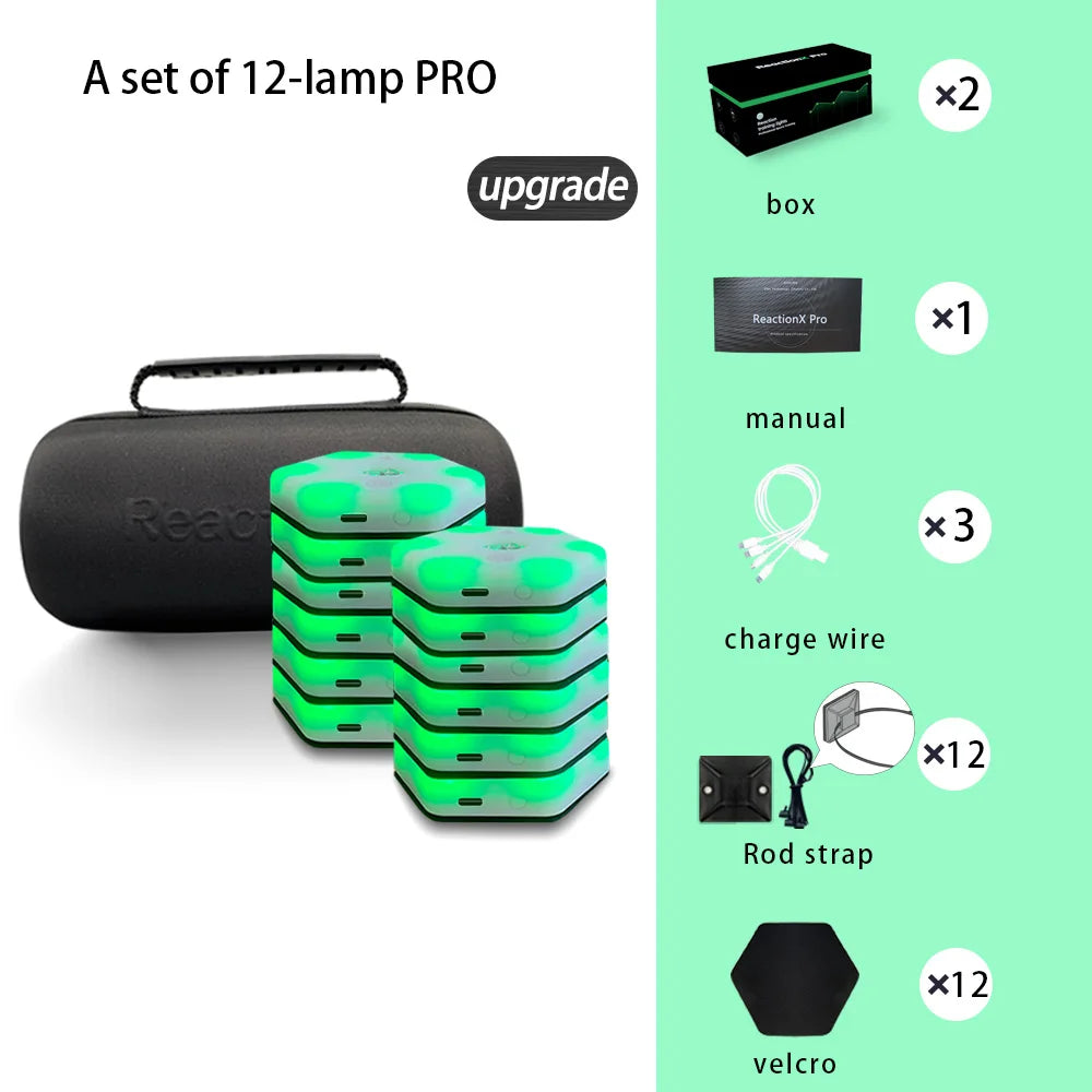 【queling】reaction training light lamp speed agility response equipment boxing react Sensory agile fitlight blazepod kendo