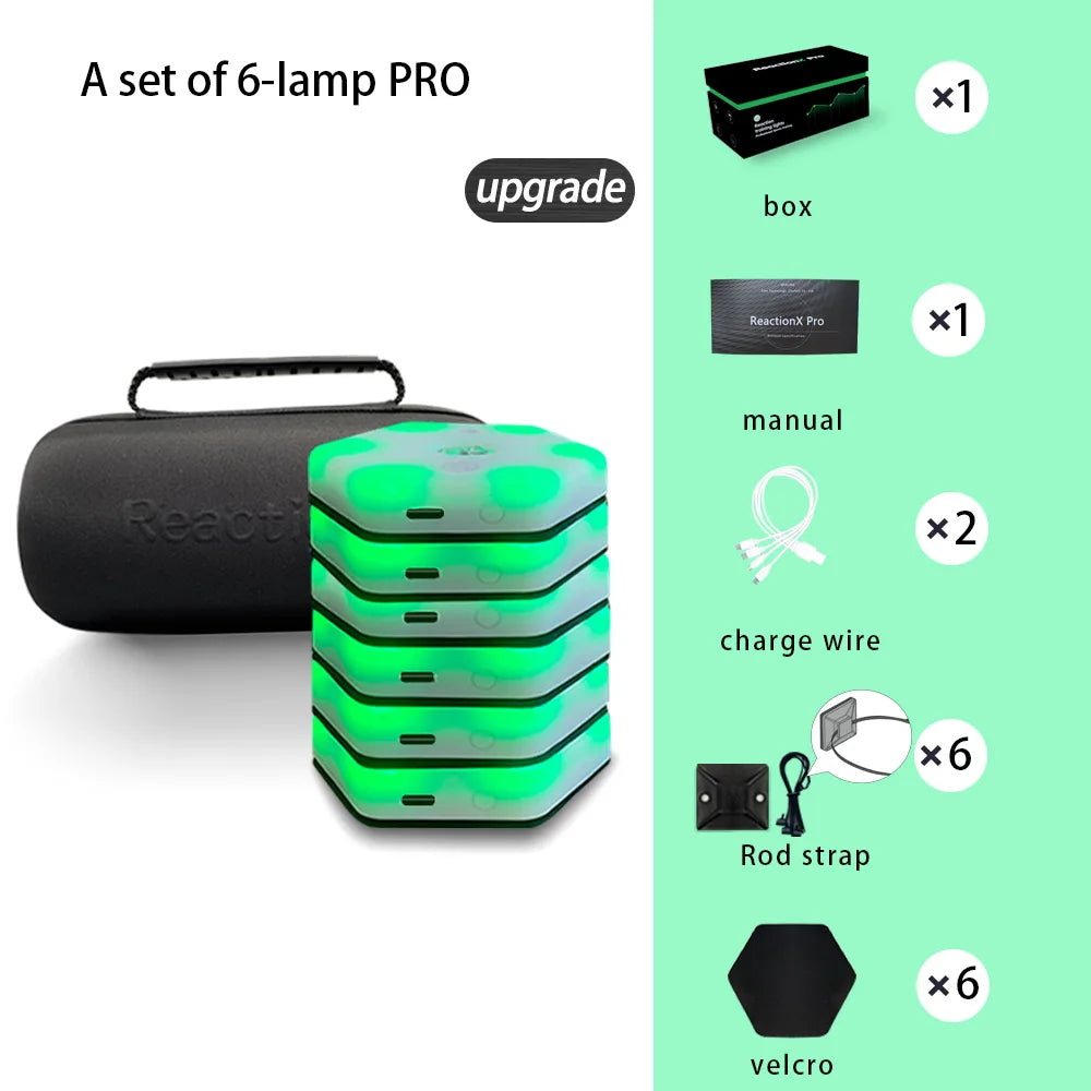 【queling】reaction training light lamp speed agility response equipment boxing react Sensory agile fitlight blazepod kendo