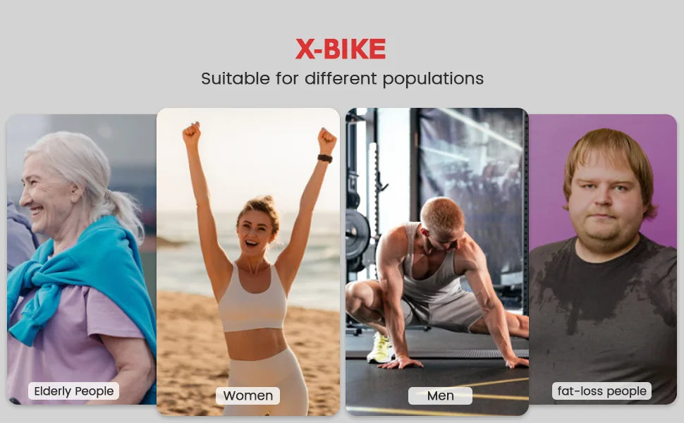 Exercise Bike, 5 IN 1 Stationary Bike 5.5 LBS Flywheel Exercise Bike, Indoor Workout Bike 330LB Weight Capacity Back Support Cus