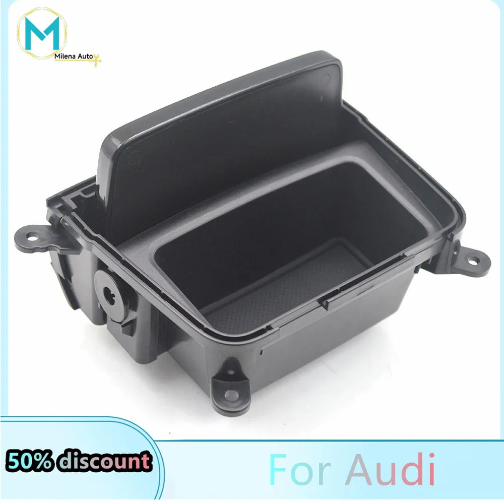 Central Control Lacquer Black Decorative Panel Storage Box Miscellaneous Box For Audi A4 B9 A5 Q5
