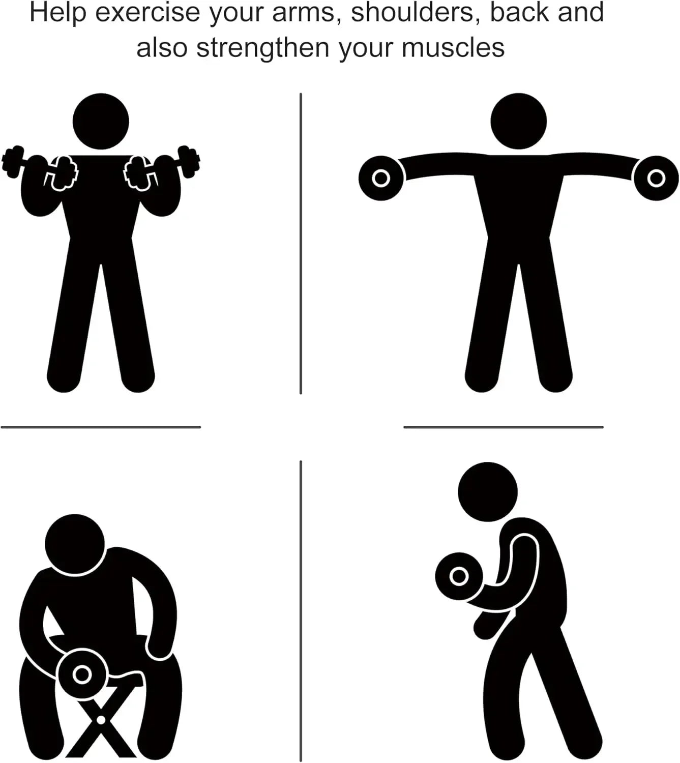 2x12/2x15/2x40/2x45/2x50lbs Hex Dumbbell Set of 2, Rubber Weights Exercise Fitness Dumbbell with Non-Slip Handles, Anti-roll, fo