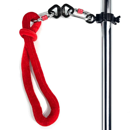 Yoga Aerial Silks hanging clamp Kit Swivel for Dance Pole Acrobatic Fly Grip Pole Dance Yoga swing Trapeze Silk Dance Hammock