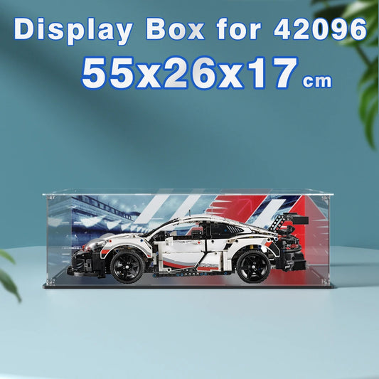 Acrylic display box for lego bricks 42096 display case for RSR building block model car dustproof clear storage box