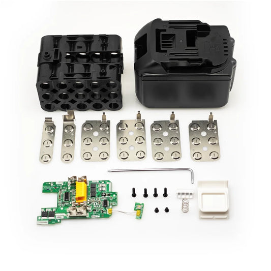 BL1890 Battery Case For Makita 18V DIY BL1860 BL1850 Shell Box With BMS PCB Board Charging Protection LED digital BL1840