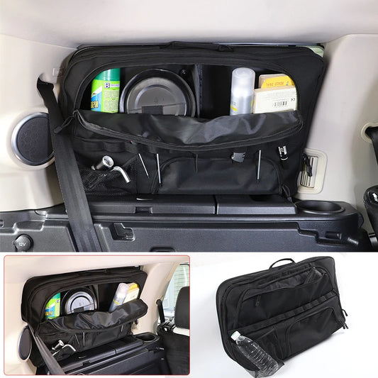 Rear Window Multi-function Storage Bag for Land Rover Discovery 4 2010 - 2016 Car Trunk Oxford Cloth Adsorption Bag Accessories
