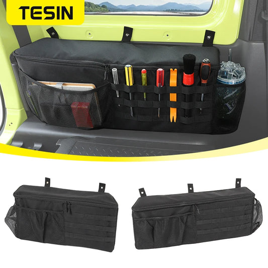 TESIN Car Trunk Organizers Bag for Suzuki Jimny 2019 2020 2021 2022 2023 2024 JB74 Storage Bag Organizer Interior Accessories
