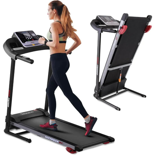 Treadmill - Foldable Home Fitness Equipment with LCD for Walking & Running - Cardio Exercise Machine - Preset and Adjustable